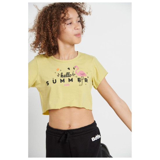 Bodytalk Παιδική κοντομάνικη μπλούζα Crop Top